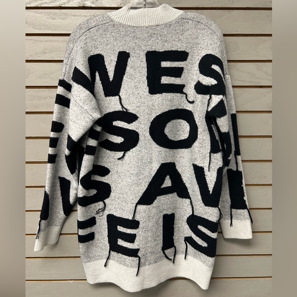 Desigual Black and White Graphic Cardigan - Picture 5 of 5